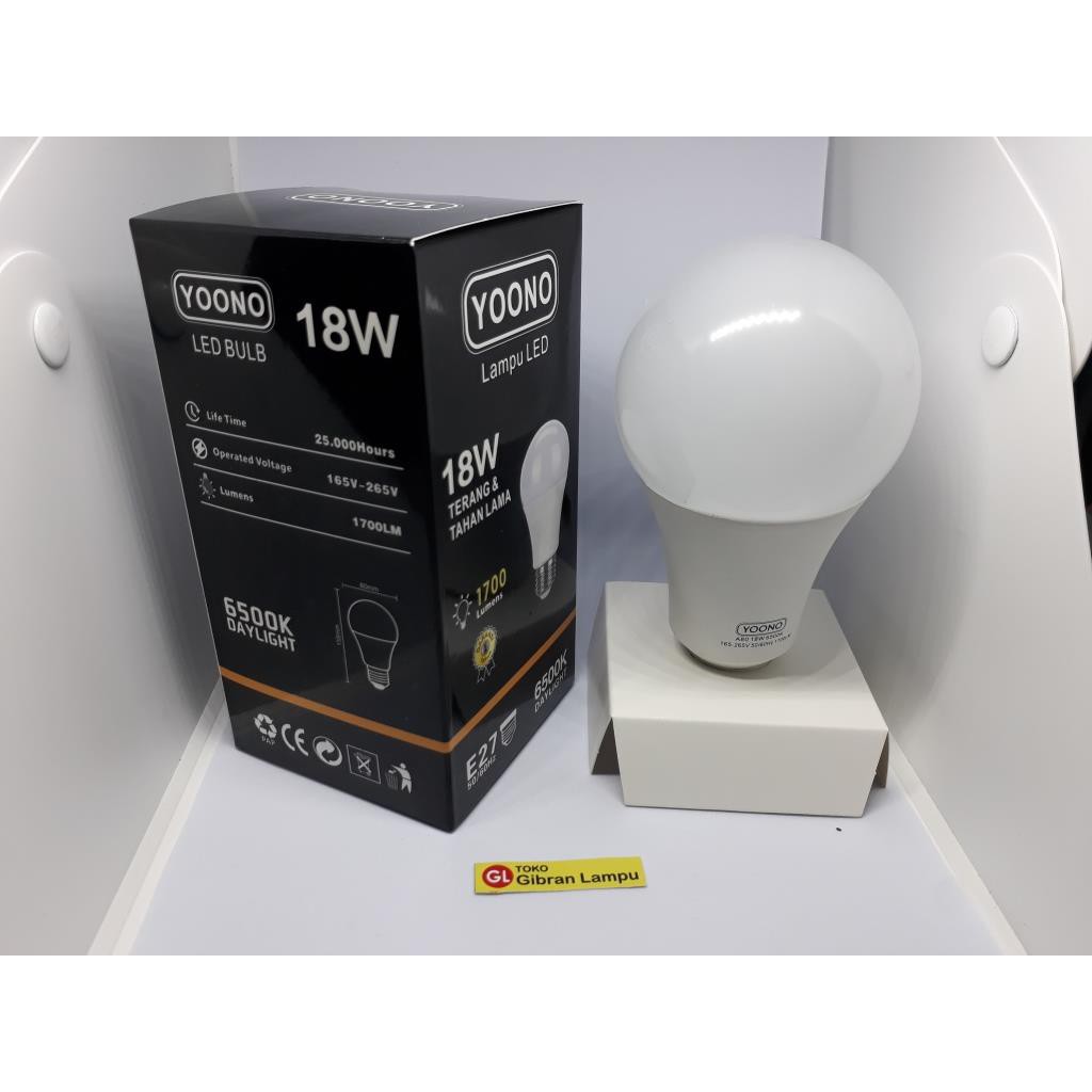 Lampu LED Yoono 18w - Bohlam LED Bulb 18 Watt - Promo Lampu LED Murah