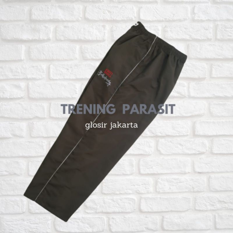 CELANA TRAINING PARASUT SPORT PRIA WANITA/BAWAHAN CELANA PANJANG OLAHRAGA RUNNING LARI COWOK CEWEK-1