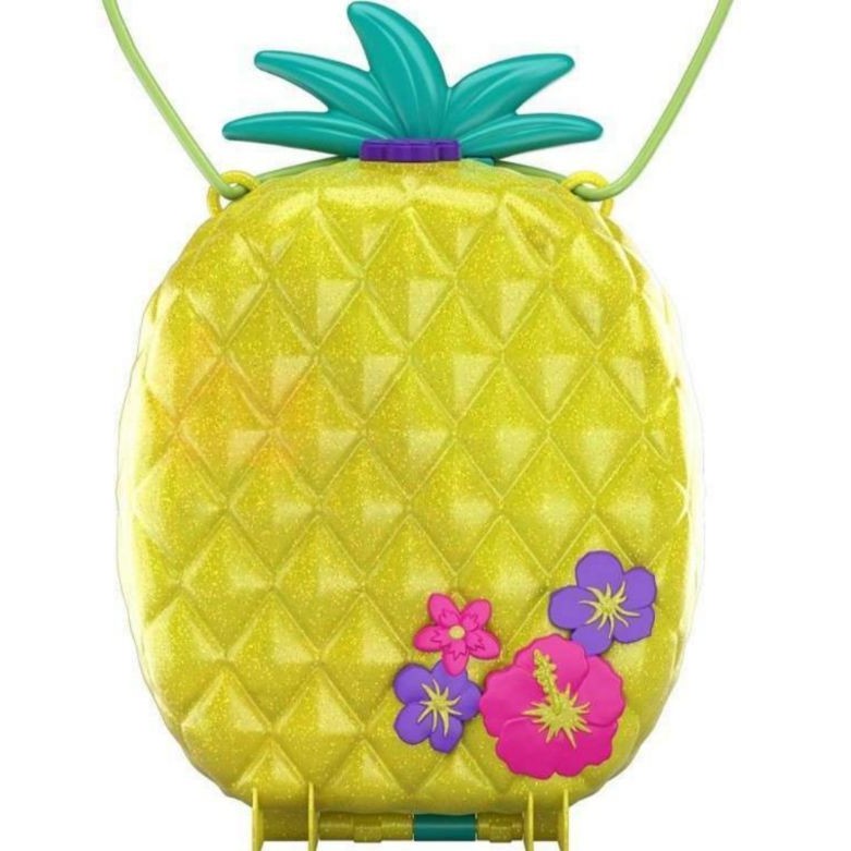 Mattel Polly Pocket Compact Tropicool Pineapple Forest Purse Limited Edition