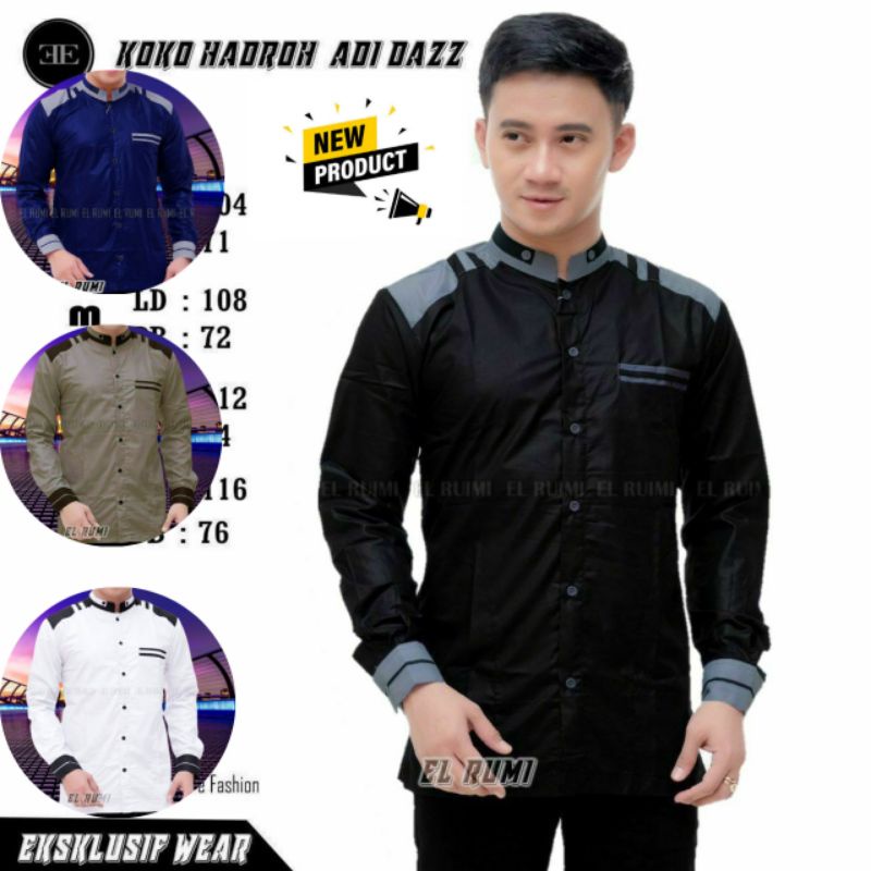 koko el rumi koko azzahir koko terbaru koko hilwa koko hadroh seragam koko pria dewasa baju koko