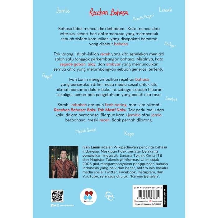 

Recehan Bahasa - Ivan Lanin - Penerbit Qanita Best Seller
