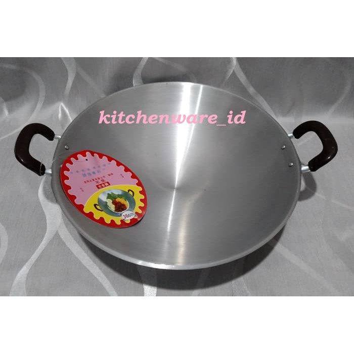 WAJAN / Kuali Aluminium Premium 36 CM made in TAIWAN GOJEK ONLY