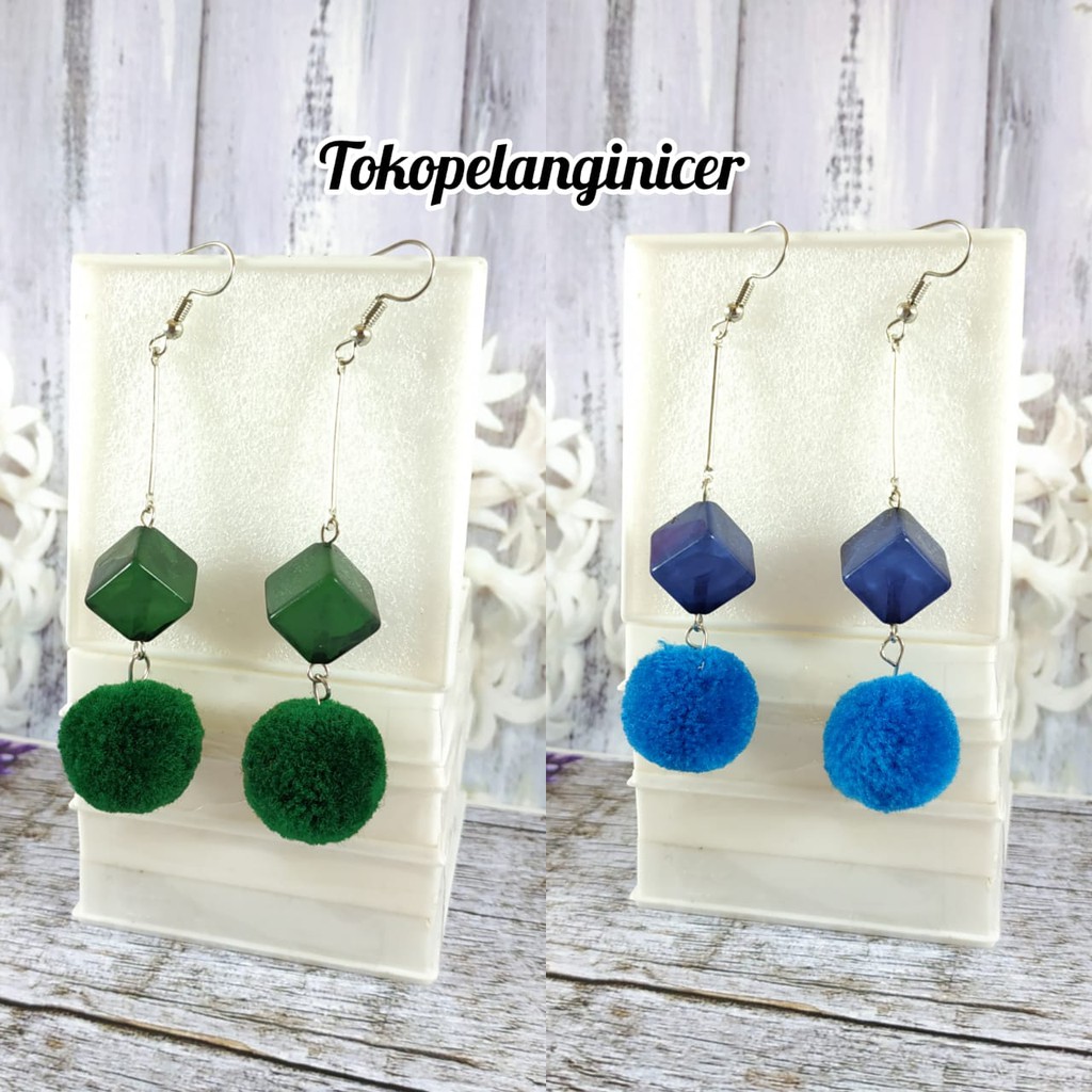 Anting Fashion Wanita  Anting Hijab Dadu By Tokopelanginicer