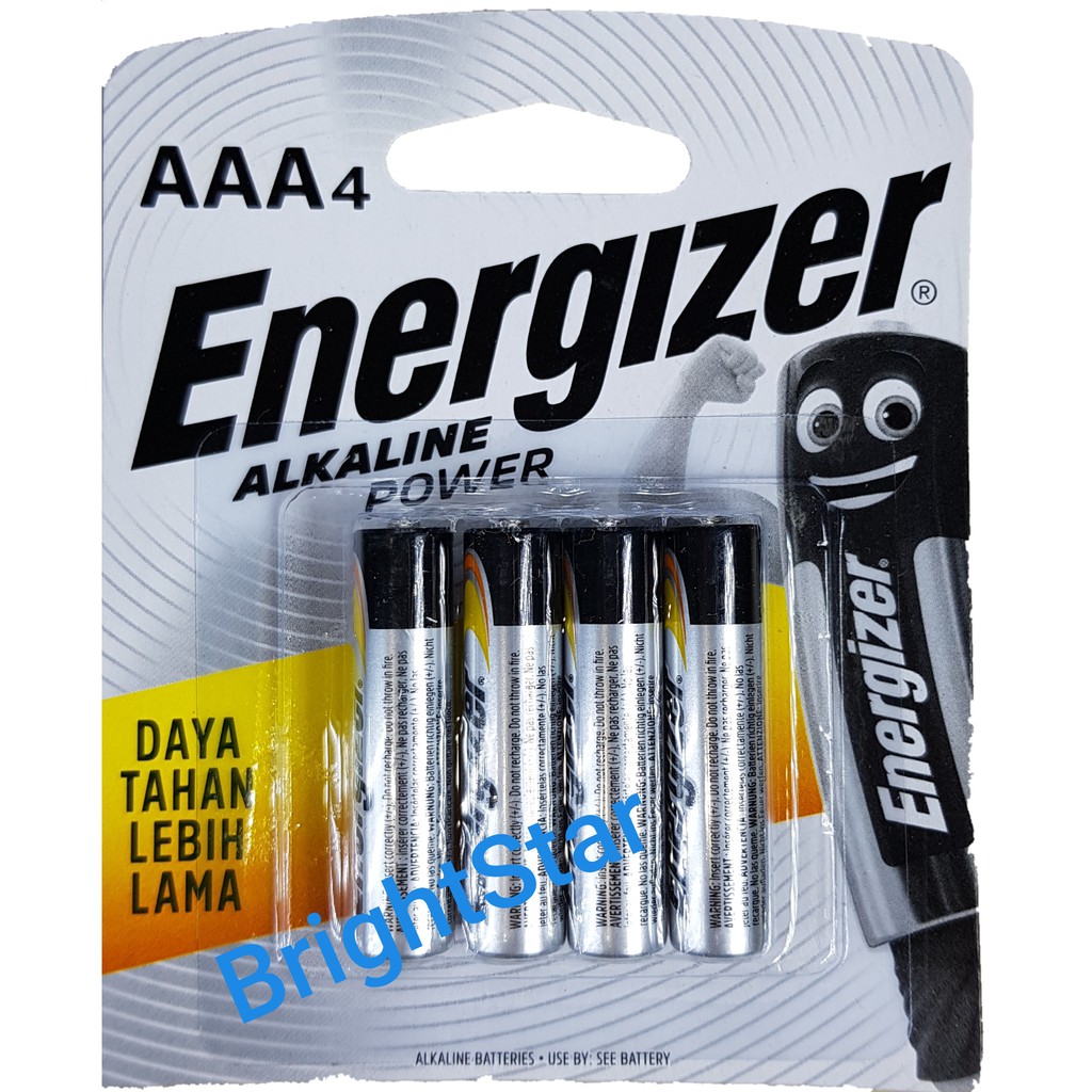 Energizer Alkaline Power AAA E92 LR3 (4 PCS/PACK)