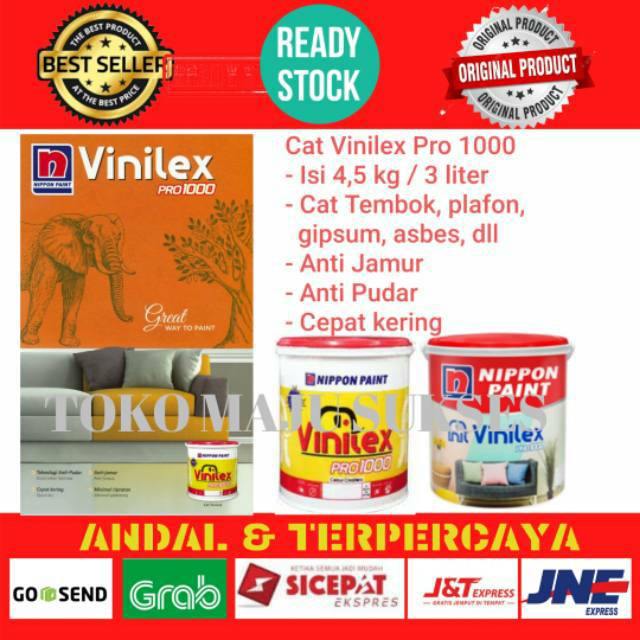  CAT  NIPPON VINILEX  PRO 1000 CAT  TEMBOK PLAFON GIPSUM ASBES 