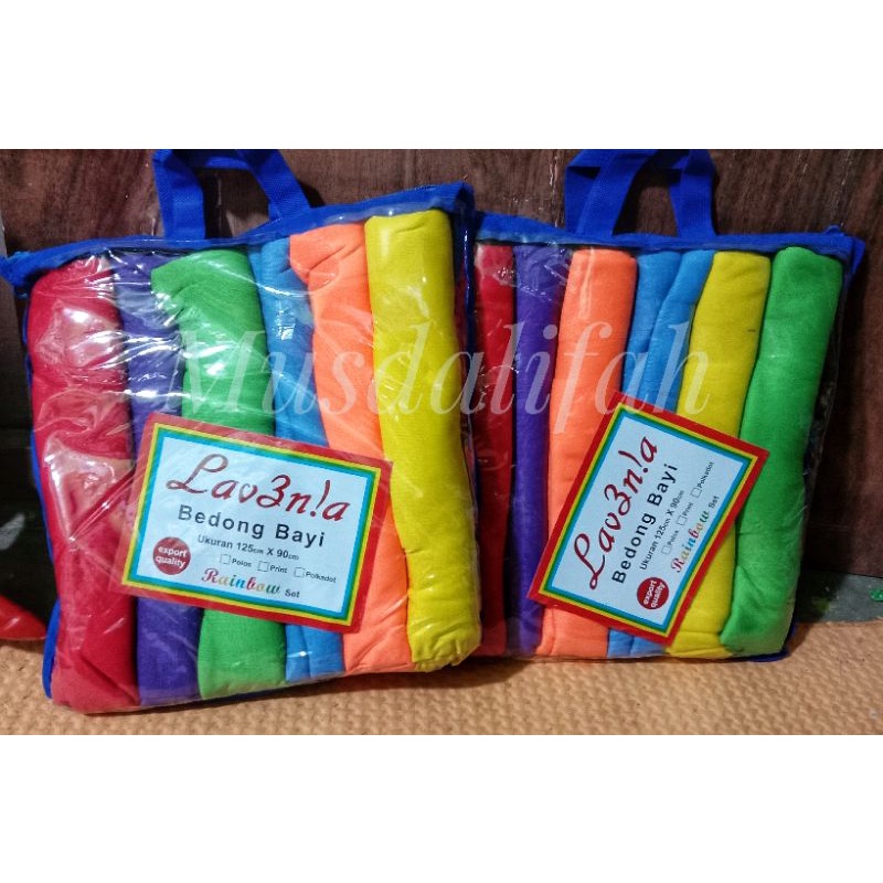 6 PCS BEDONG BAYI POLOS/SELIMUT BAYI