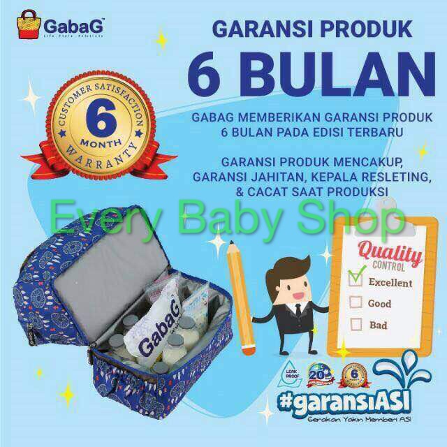 New! Cooler Thermal Bag GABAG RADJA BIMA Backpack Ransel Diaper Tas ASI Bayi - Free 2 Ice Gel Besar