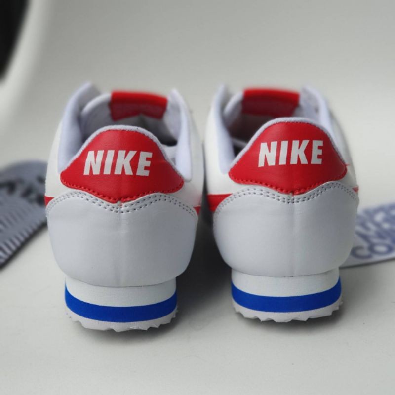 [BISA COD] NIKE CORTEZ WHITE RED BLUE UNISEX KUALITAS IMPORT