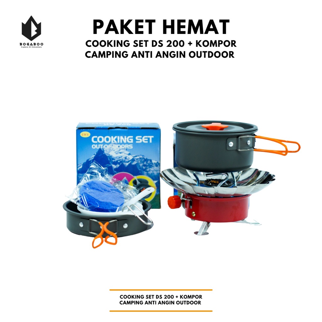 Paket Hemat - Paket DS 200 + Kompor Mawar - Paket Masak Outddoor