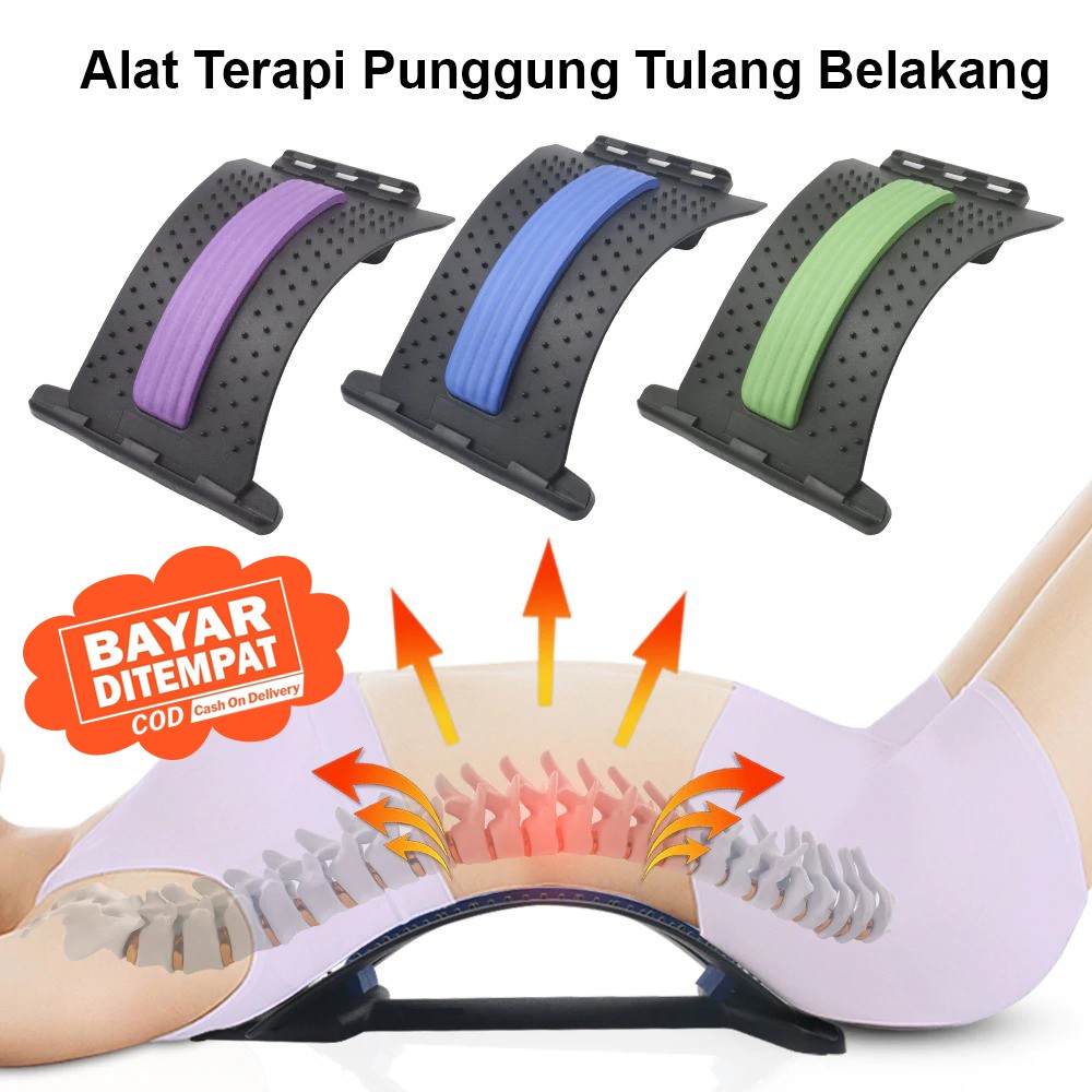 Alat Terapi Punggung Tulang Belakang Lumbar Spinal Support Alat Pijat Punggung Nyeri Pegal