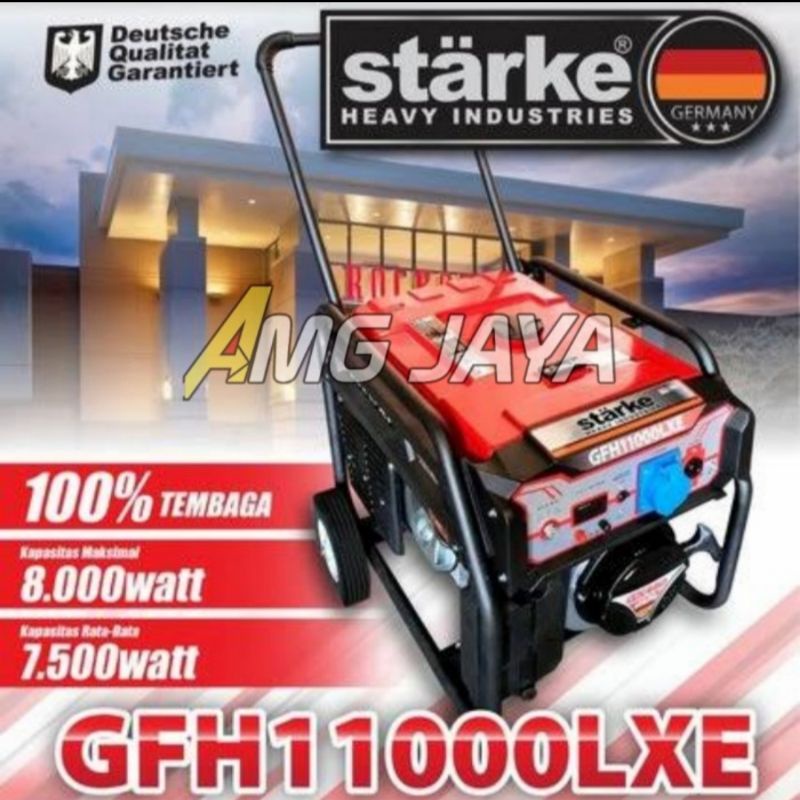 Genset 8000 Watt 7500 Watt 10kva Genset Starke GFH1100LXE Gasoline Engine Generator Germany Teknolog