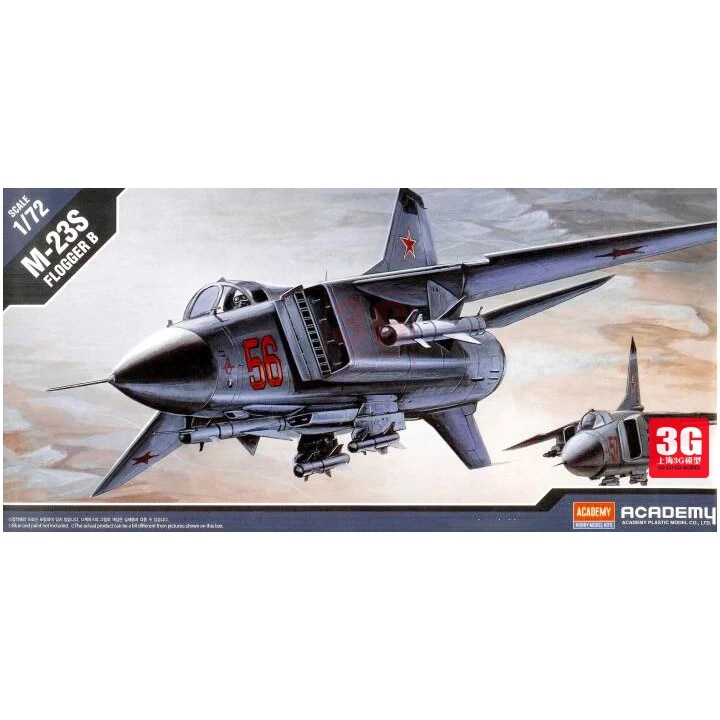 Mainan Rakitan ACADEMY 1/72 M-23S FLOGGER-B 12445