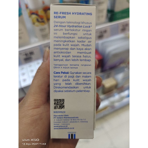 ERHA X AQUA RE-FRESH HYDRATING SERUM