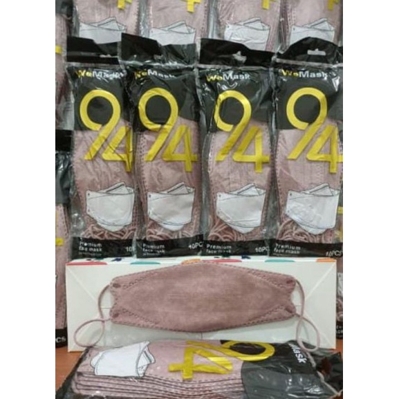 Masker KF94 4Ply Evo 3D Proctection Sachet isi10Pcs WeMask - KF94 WeMask Grey