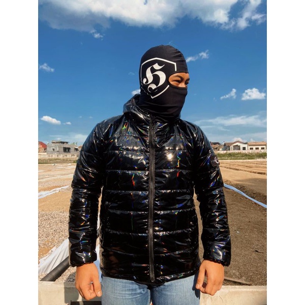 Puffer Hologram Hitam / Puffer Hologram Jaket