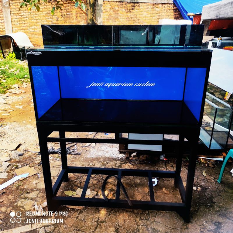 aquarium 150x60x60 10mm set top filter kaca