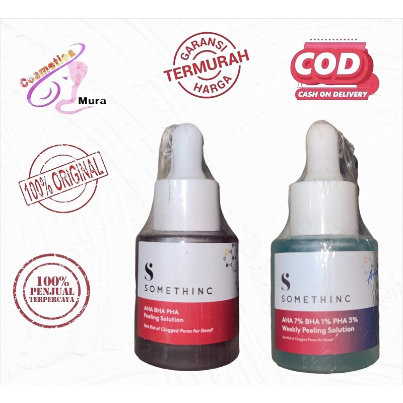 somethinc peeling solution weekly | somethinc aha 7 % bha 1 % pha 3 % weekly peeling solution 20 ml