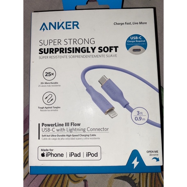Anker adaptor dan kabel iPhone Fast Charging 20W PD