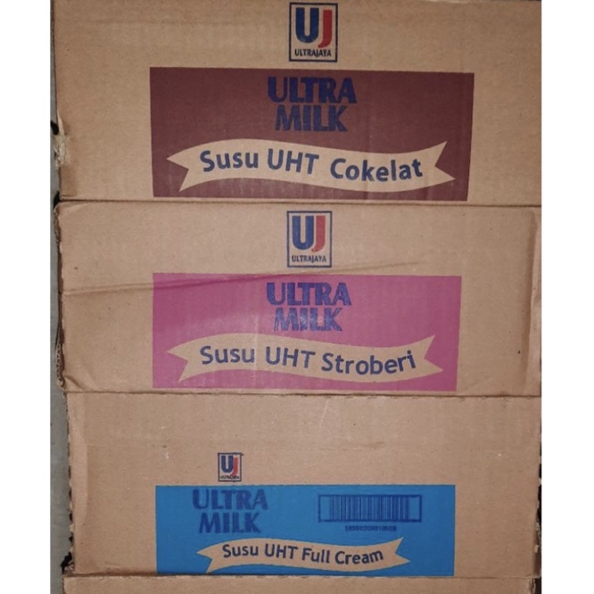 

SUSU ULTRA 250ML COKLAT,STRAWBERY,FULL CREAM (KHUSUS INSTAN)