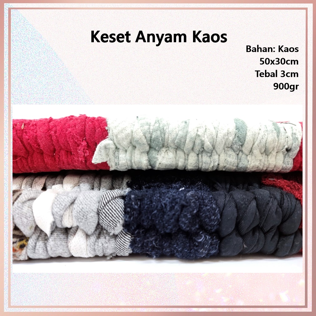 Keset Anyam Bahan Kaos 50cm