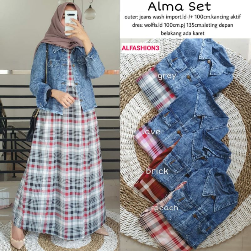 Alma set outer jeans