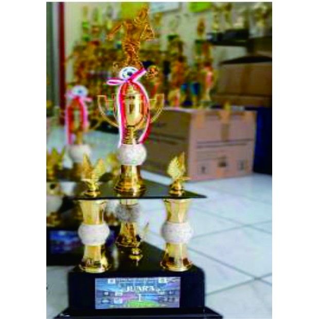 piala bola trophy futsal piala kaki 3 marmer trophy murah