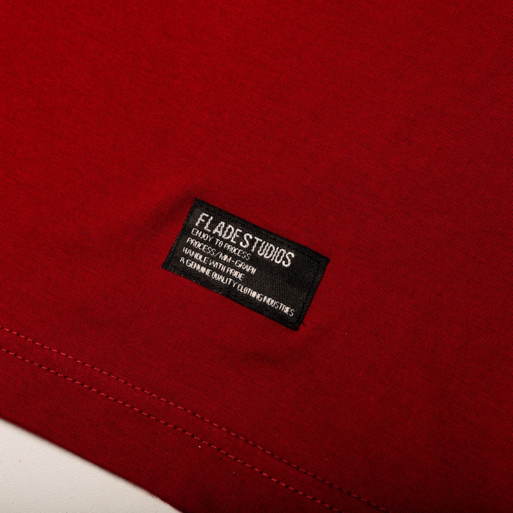 

ID FLADE STUDIOS - FLADE T-SHIRT - LOOSEN - KAOS MAROON