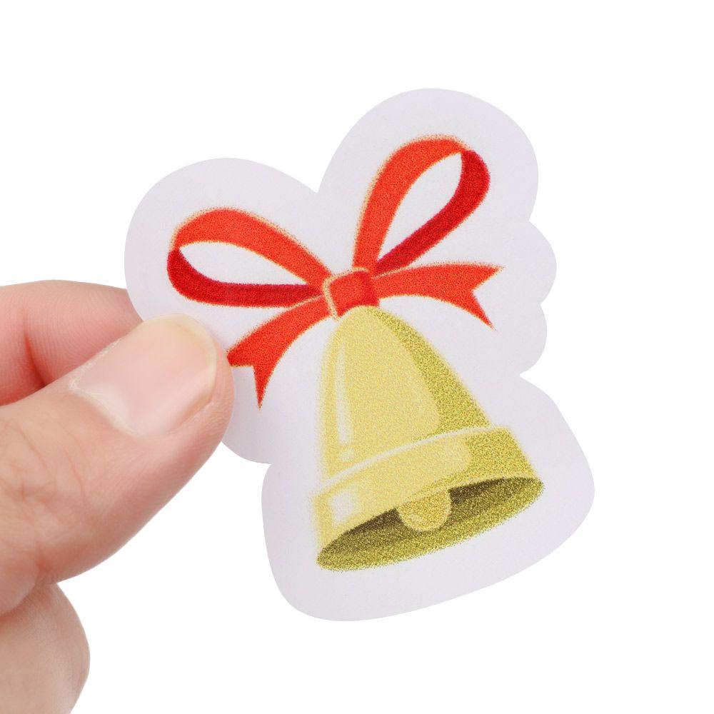 R-flower Christmas Wall Sticker Vinyl Perekat Diri Dekorasi Rumah Santa Clause Rusa