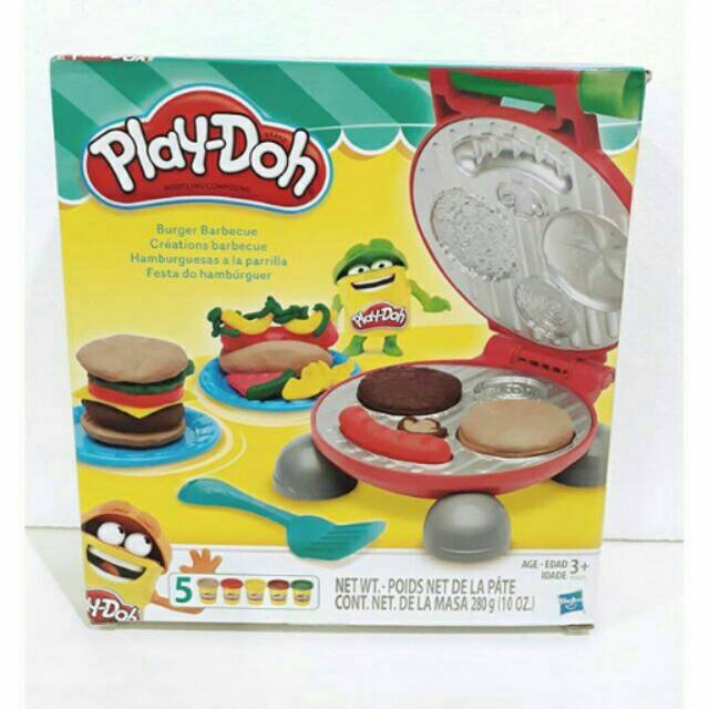 Jual PlayDoh (Play Doh Original) Burger Barbeque Set (280g) Shopee