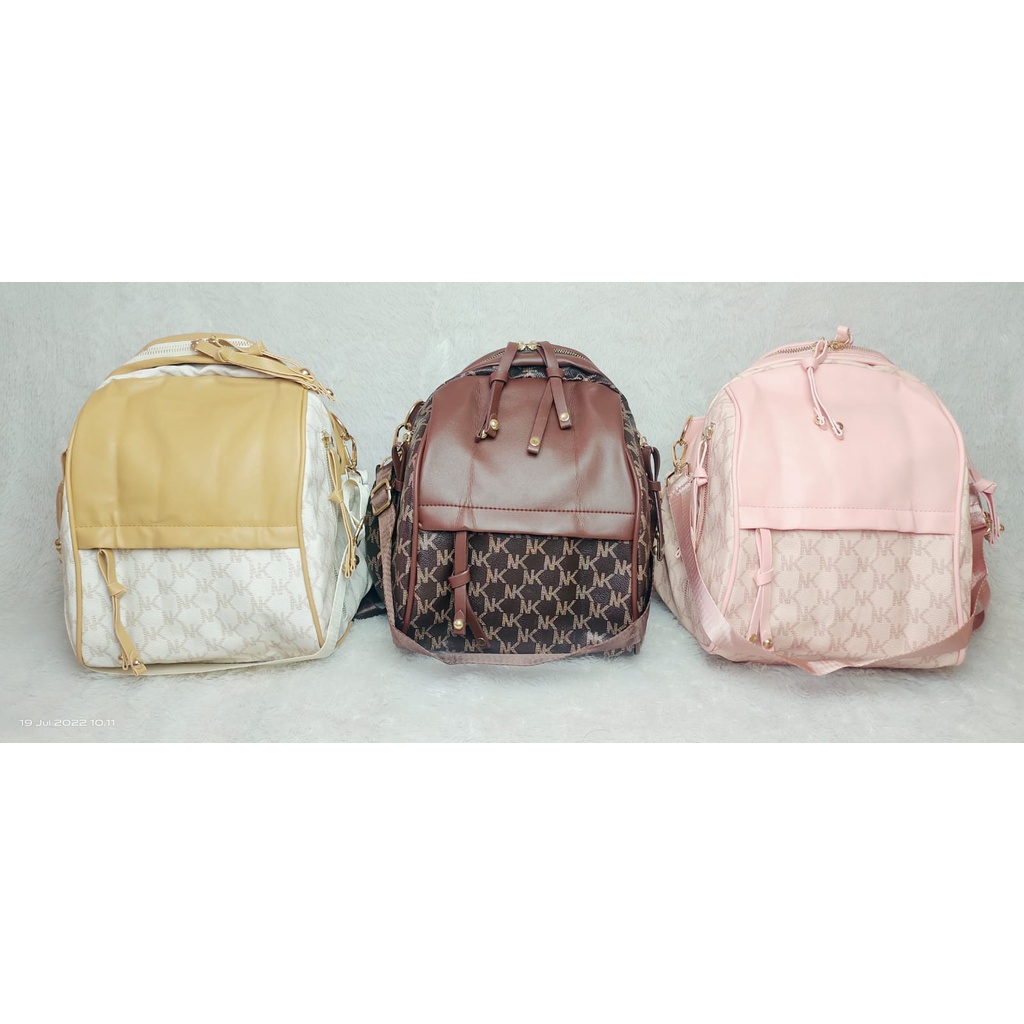 JK 958 TAS RANSEL JALAN WANITA FASHION IMPORT MOTIF ELEGAN E7578 T3224 U4575