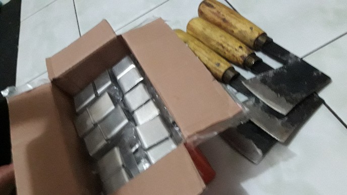 Pisau Pengupas/ Kerokan Kelapa Stainless Tebal Alumunium Homemade