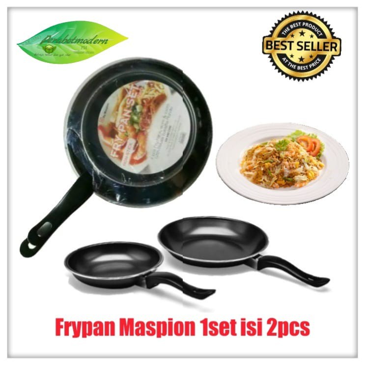 Frypan Teflon 2 PCS Fry Pan Set Non Stick Teplon Wajan Anti Lengket DOUBLE / wajan penggorengan panci teflon telur telopr gorengan kulit lumpia steak tumis