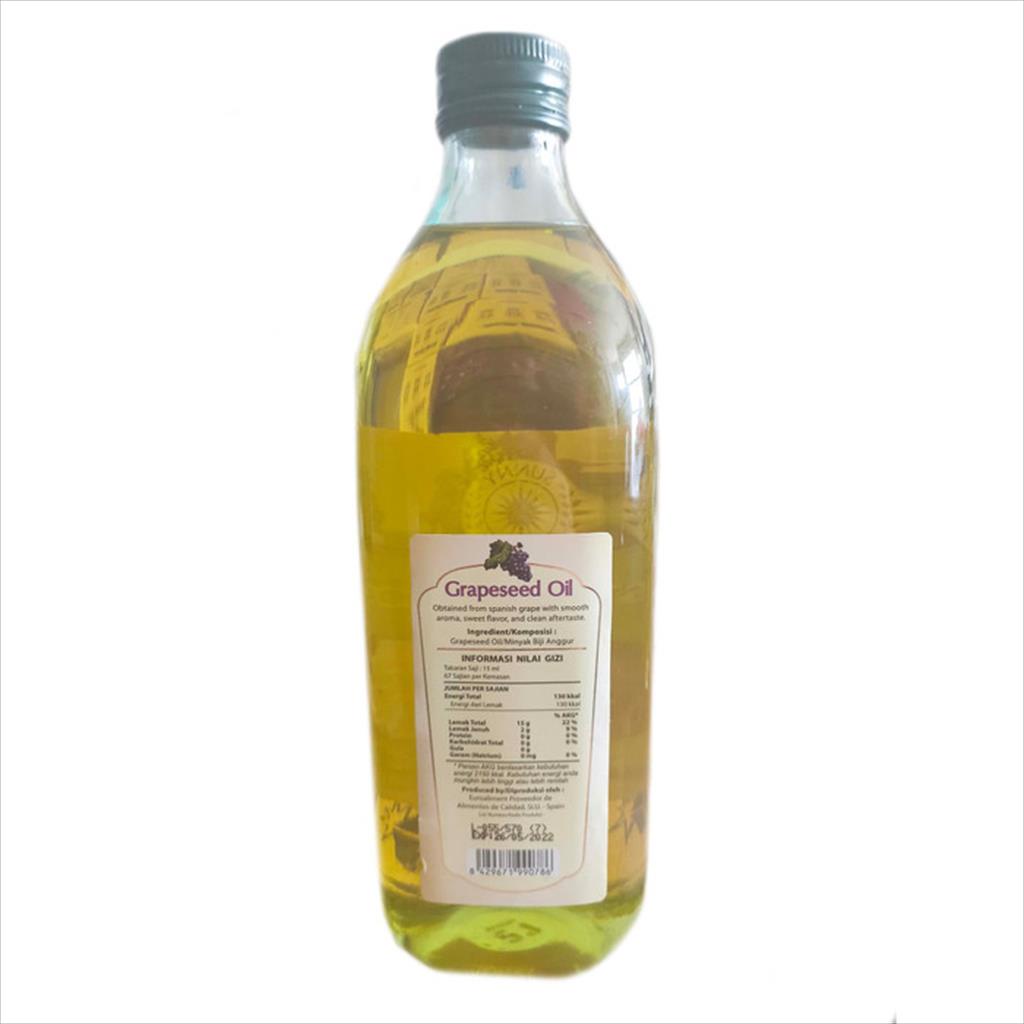 SUNNY PERFECT GRAPESEED OIL 1 LITER - MINYAK BIJI ANGGUR HALAL IMPORT