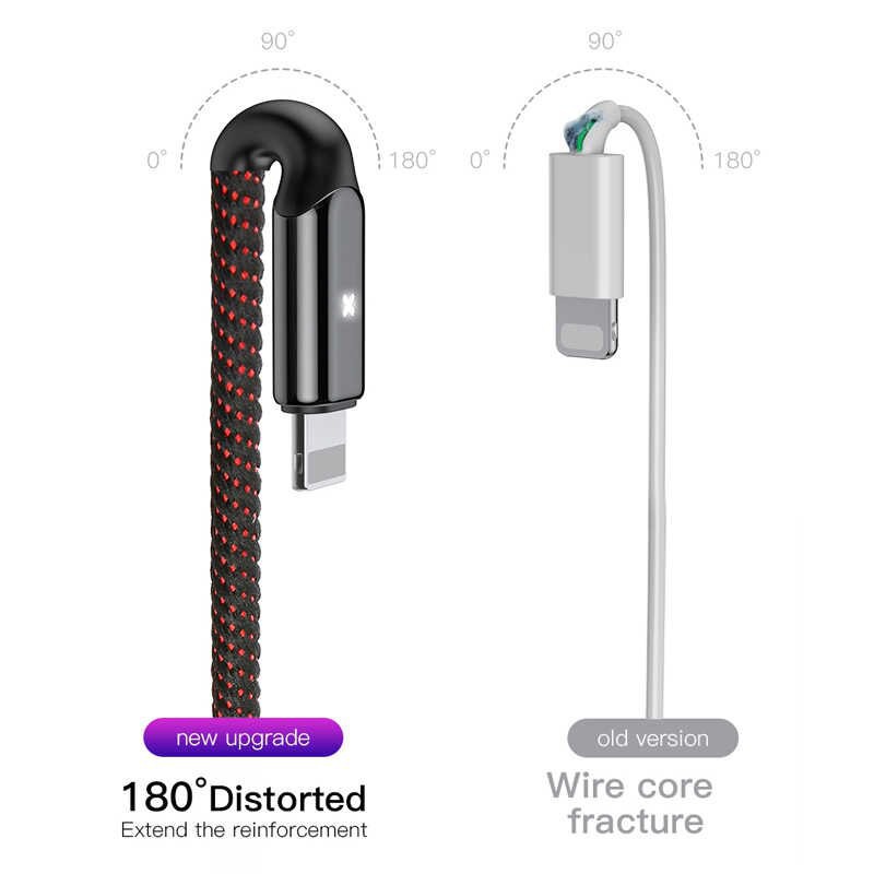 BASEUS X SHAPED LIGHT KABEL CHARGER IPHONE LIGHTNING DATA CABLE 2.4A 1M - GARANSI RESMI