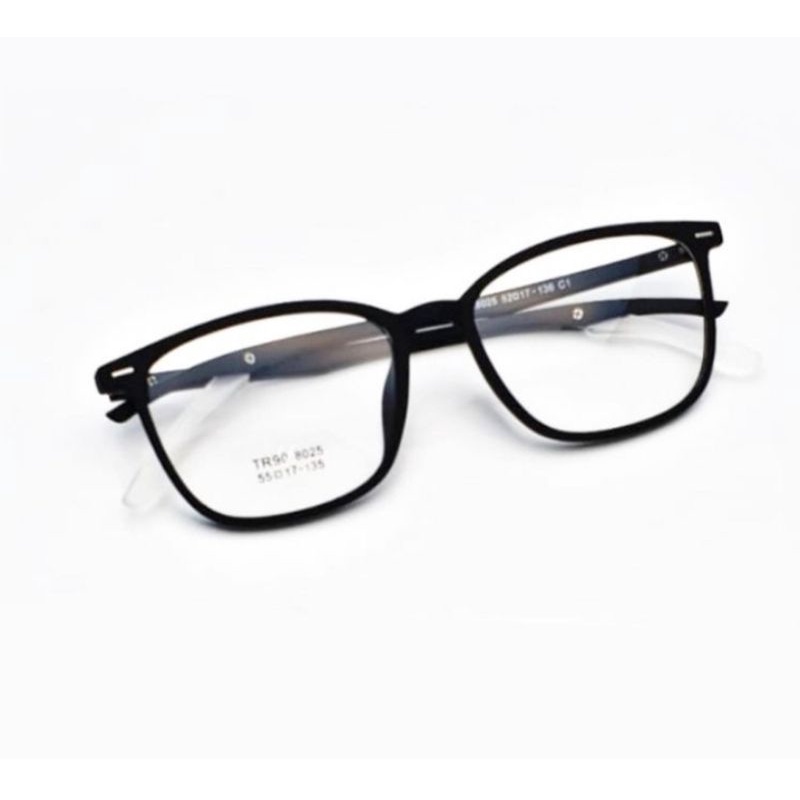 KACAMATA SIMPLE STRIP CLEAR 8025 AB BLACK