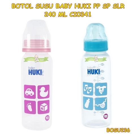 BOSU236 BOTOL SUSU BABY HUKI PP SLR NIPPLE 240 ML CI0341