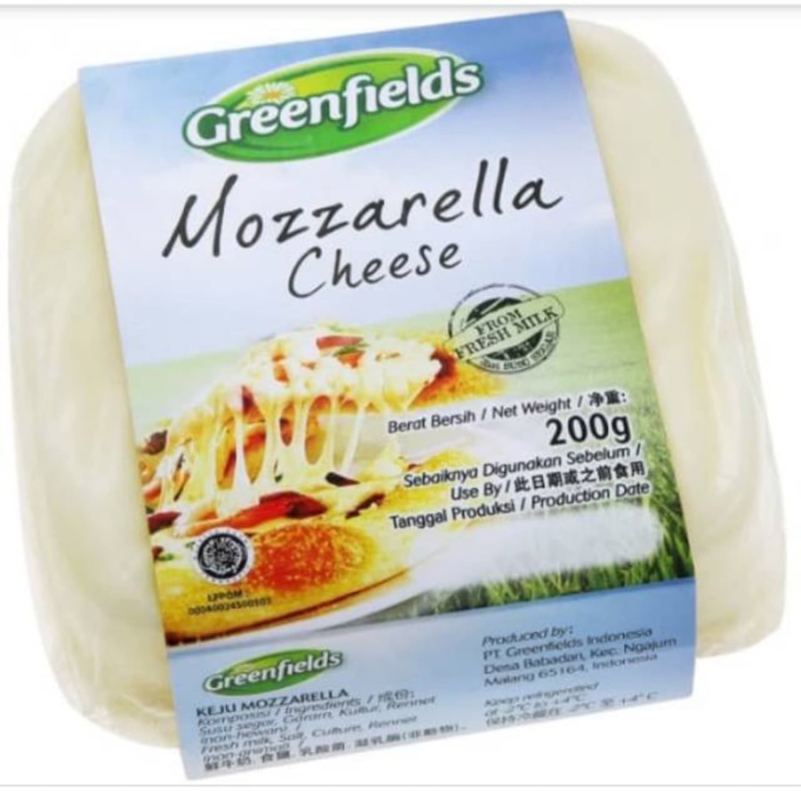 

Greenfields Mozarella Cheese 200gram keju 200 gram 200g Greenfield