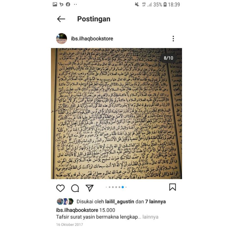 Tafsir Yasin makna pesantren