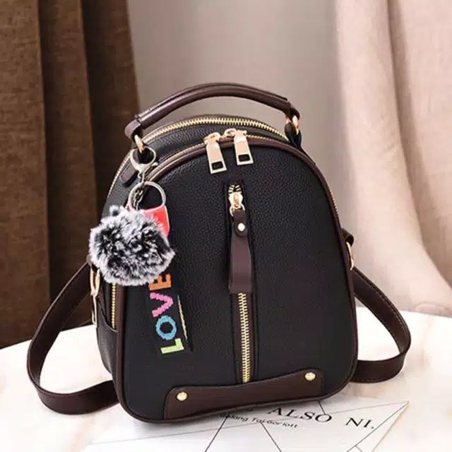 TAS MILEA-TAS RANSEL MURAH-KPOP-KOREA - Tas Backpack (Bisa Ransel Bisa Selempang)