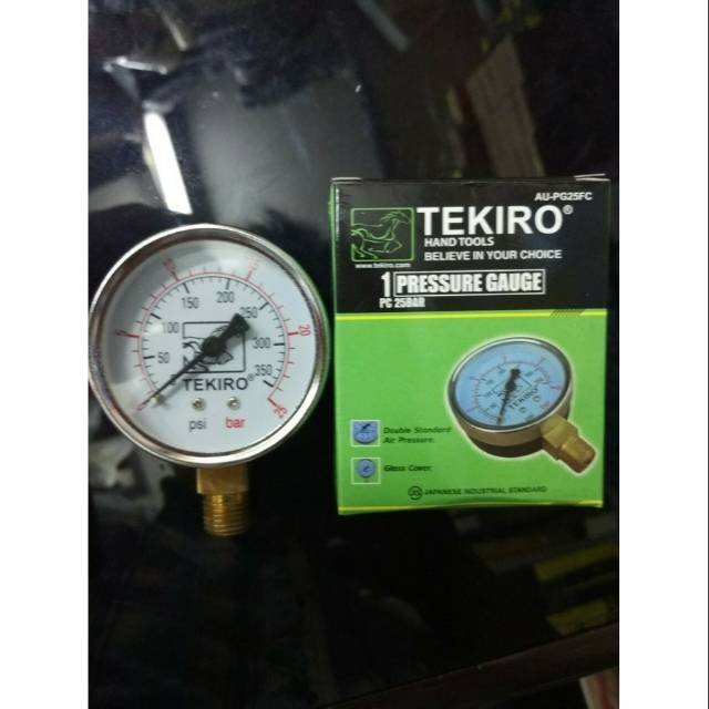 PRESSURE GAUGE 25 BAR TEKIRO