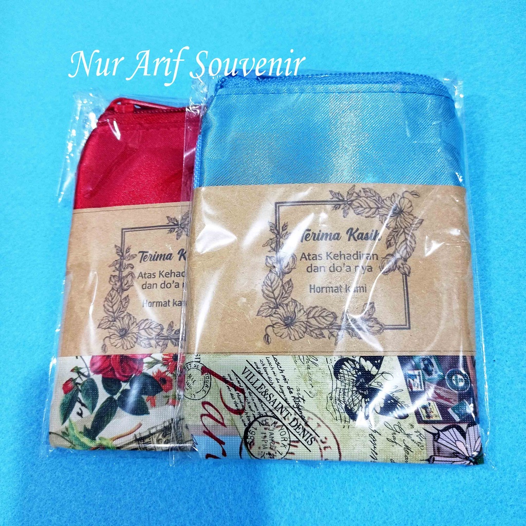 Souvenir Pernikahan Dompet Paris Kecil Kemas Plastik