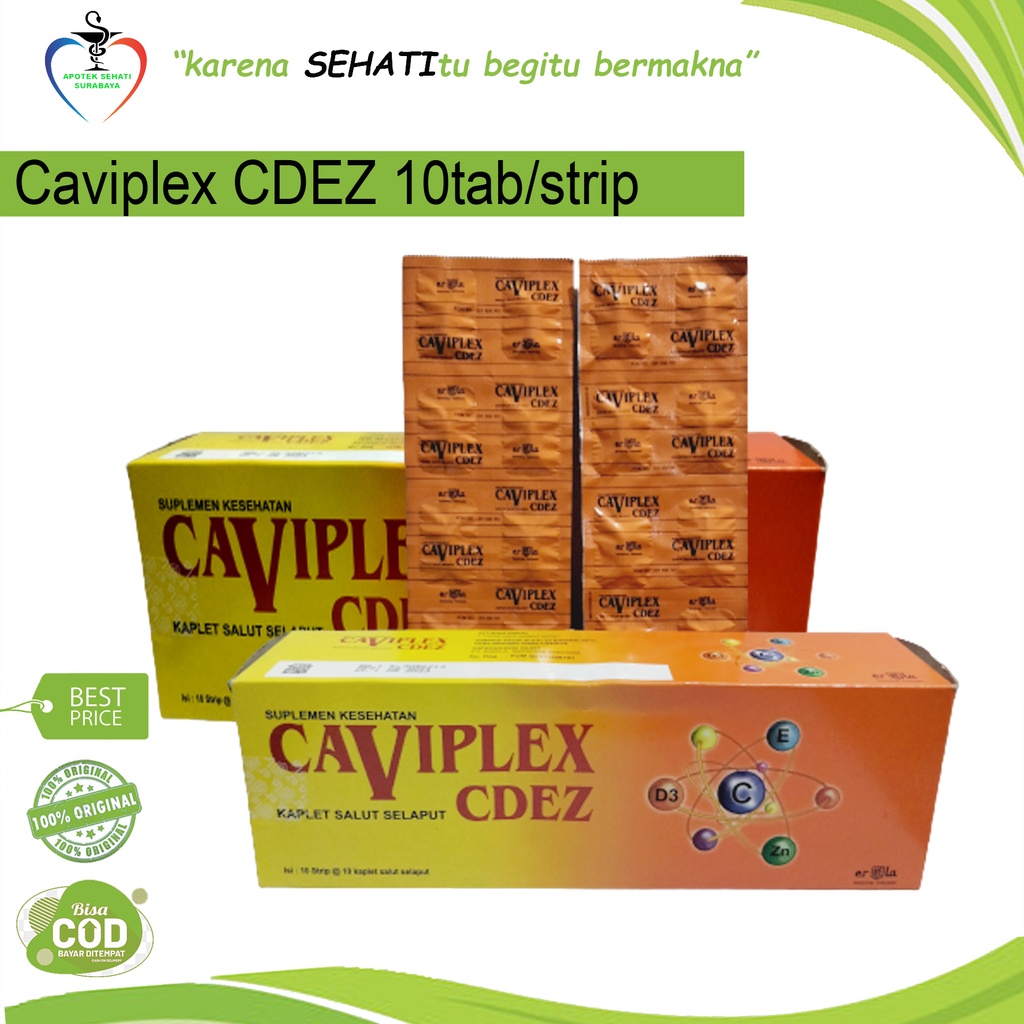 CAVIPLEX CDEZ VITAMIN C D E DAN ZINK SUPLEMEN DAYA TAHAN TUBUH