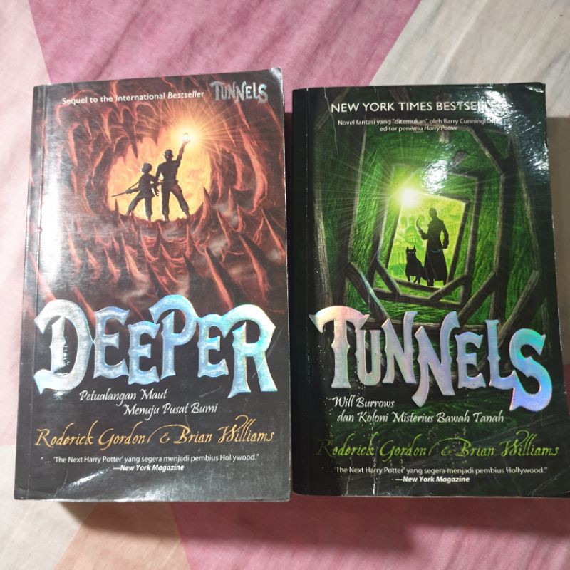 preloved novel deeper dan tunnels - roderick gordon&brian williams