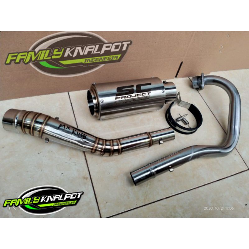 Knalpot motor racing SC PROJECT ,motor MX KING,dll.