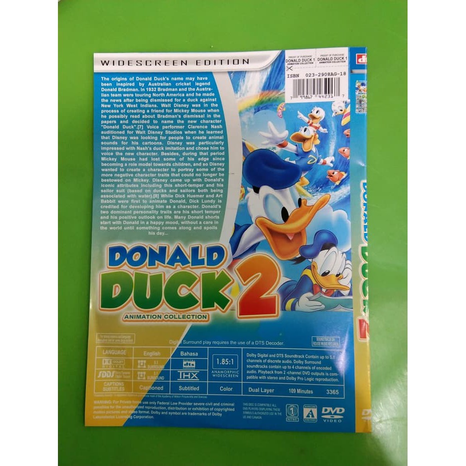 TERLARIS Kaset Obral Dvd Anak Donald Bebebk Donal Duck DVD TOP MEDIA