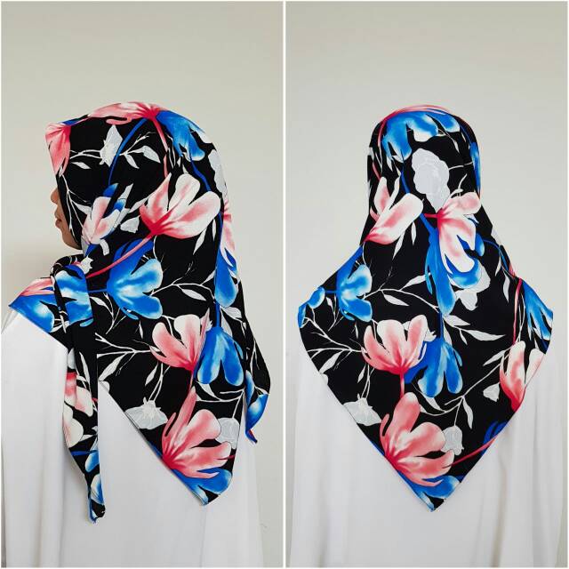 Hijab instan segitiga / segiempat motif