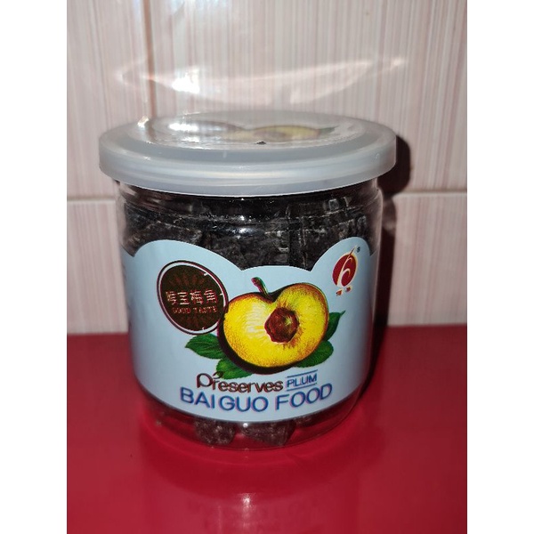 

preserves plum baiguo food/ manisan buah plum rasa madu 220gram