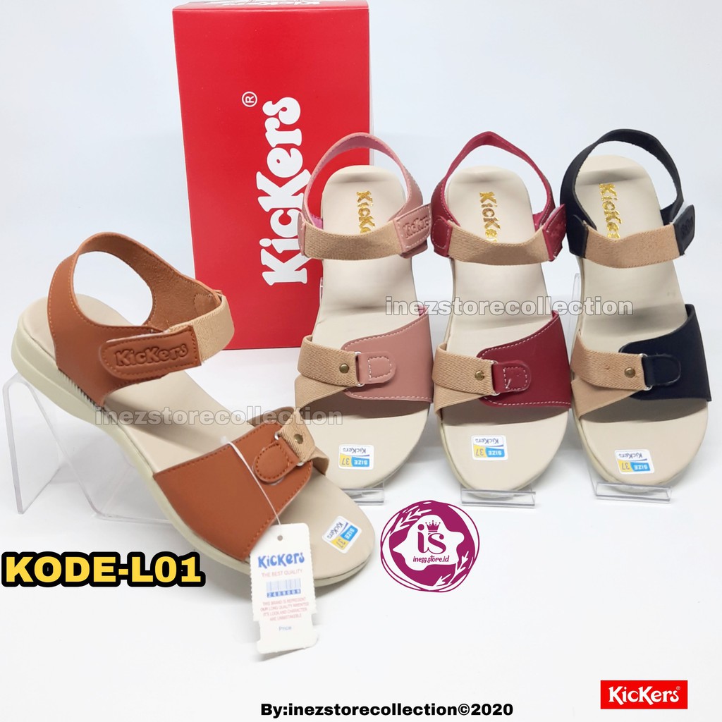 SANDAL GUNUNG WANITA KICKERS TALI KODE L01 HARGA MURAH BERKUALITAS