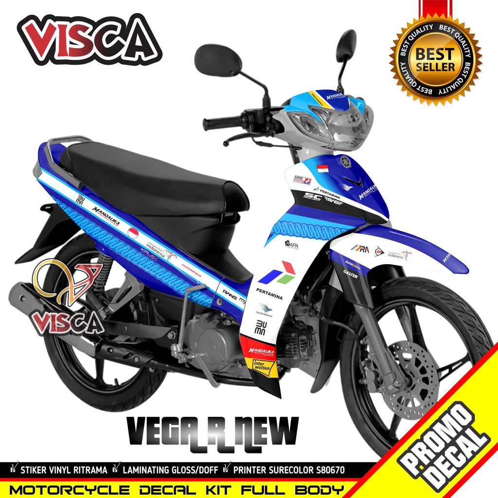 Decal Vega R New Full Body Stiker Vega R New Full Body Striping Vega R New Variasi Decal Hologram Ve