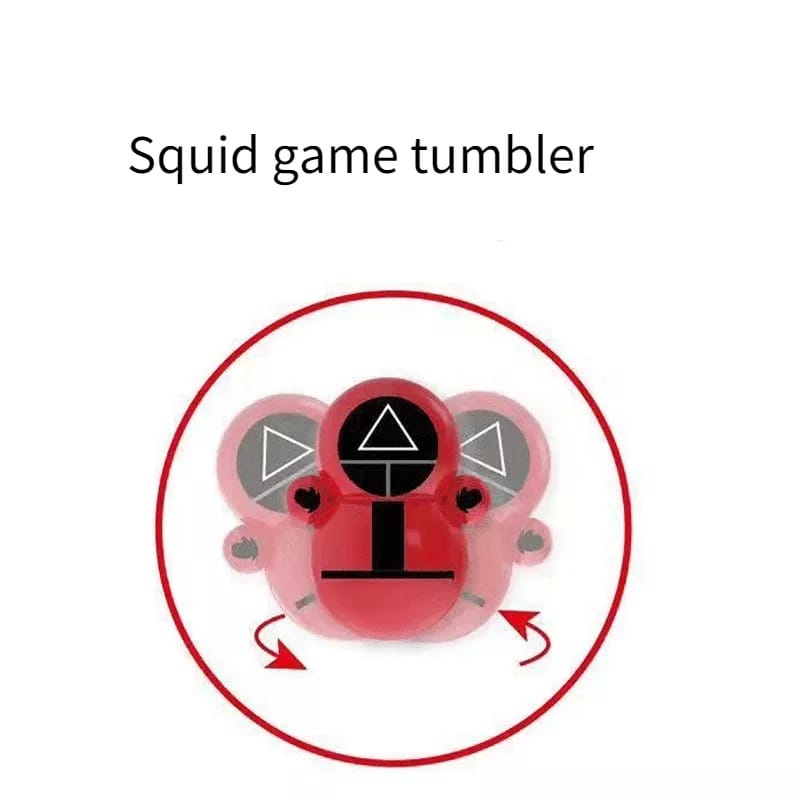 Squid game tumbler stress relief toy /Mainan Bayi Kartun Tumbler Hewan / Mainan Anak Lucu